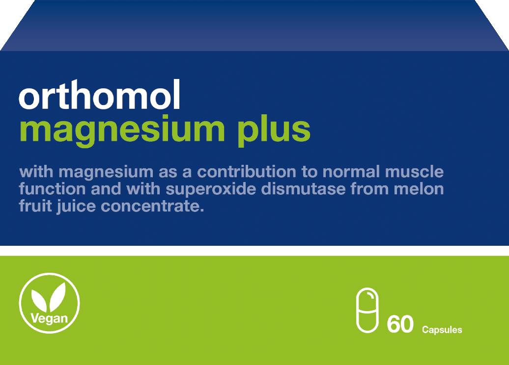 Orthomol Magnesium Plus with cantaloupe melon for extra benefits